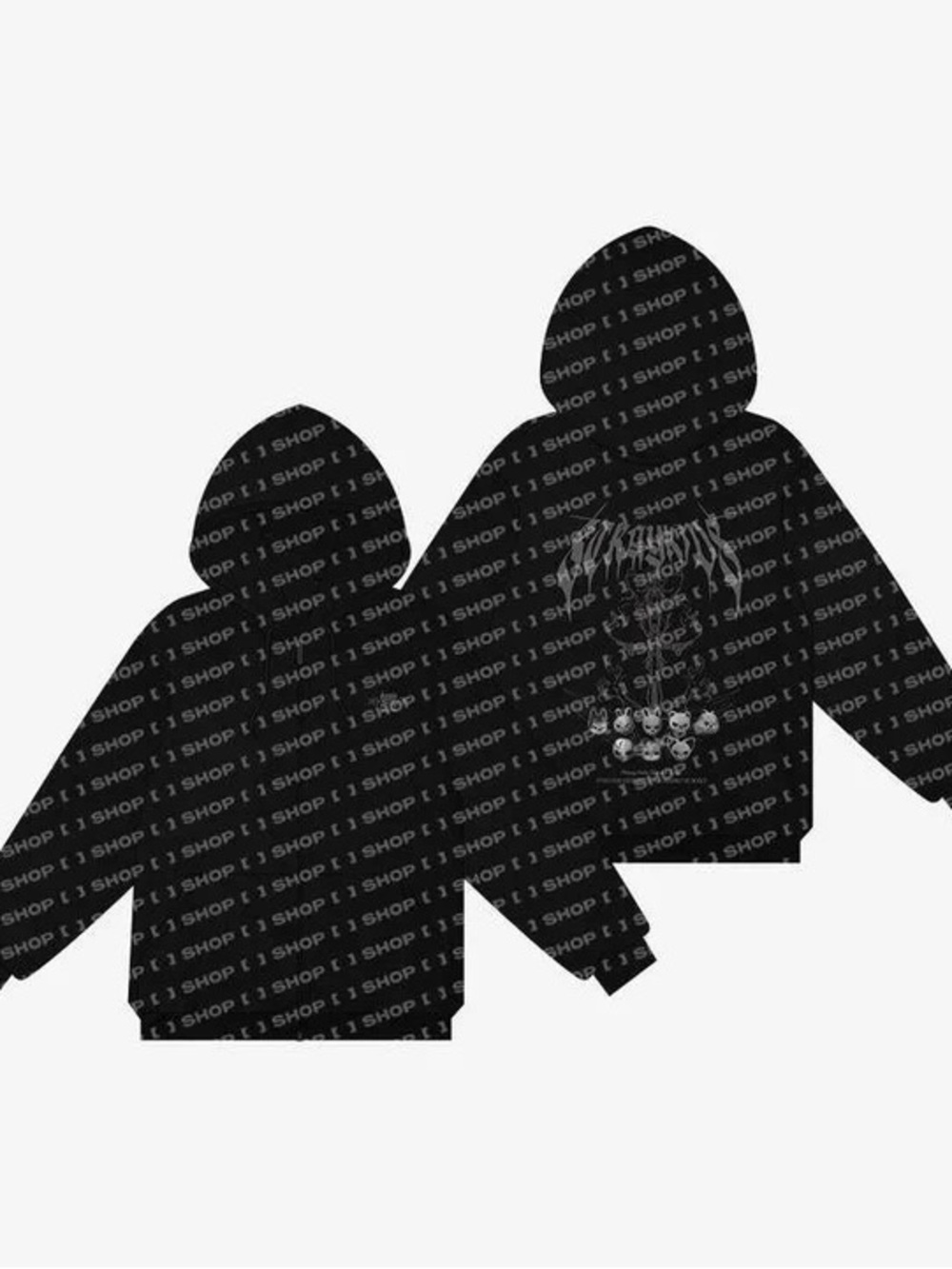 Stray Kids DominATE World tour 2025 Evil Skzoo Hood Zip-up Hoodie New One-Size